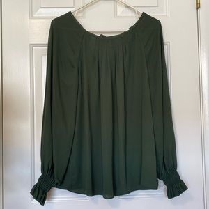 Forest Green Banana Republic Blouse